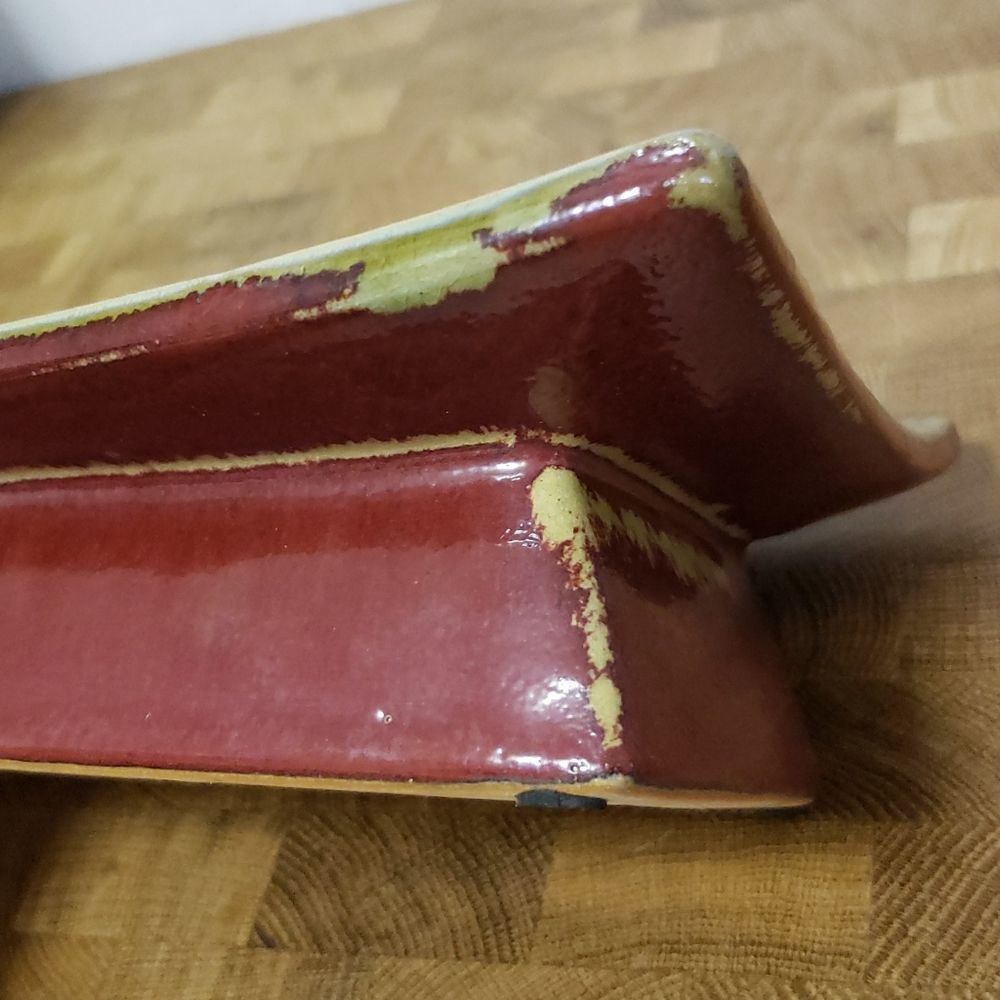 Red distressed Pillar Candle Tray - Picture 11 of 13